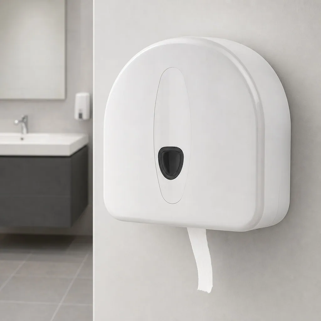 Toilettenpapierhalter, Klopapierhalter, Toilettenpapierspender - PQ20MaxiJ, Großrollenspender maxi, Kunststoff