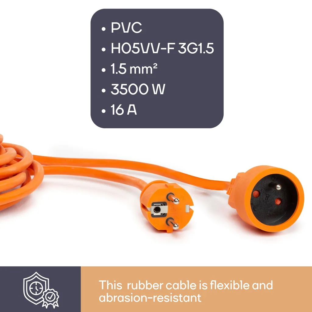 Verlängerungskabel 40 m Orange Penaarde