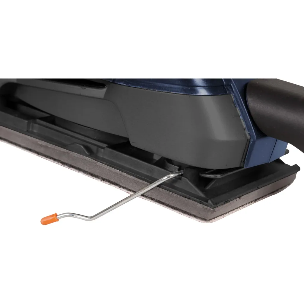 PSM1024 Schwingschleifer 180W - Klettverschluß - Soft griff - Mit 10 Stück Schleifpapiere (P80, P120) und Vakuum-Adapter