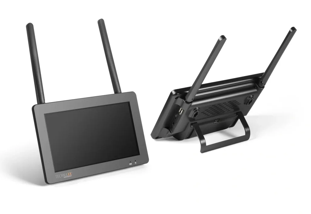 Überwachungskamera-Set TX-128 mit 7"-Touchscreen