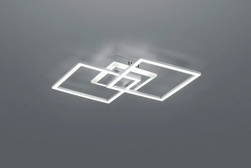 LED-Deckenleuchte VENIDA, 25 W, 3000K, 2600 lm, Switch-Dimmer, titanfarbig, Acryl weiß