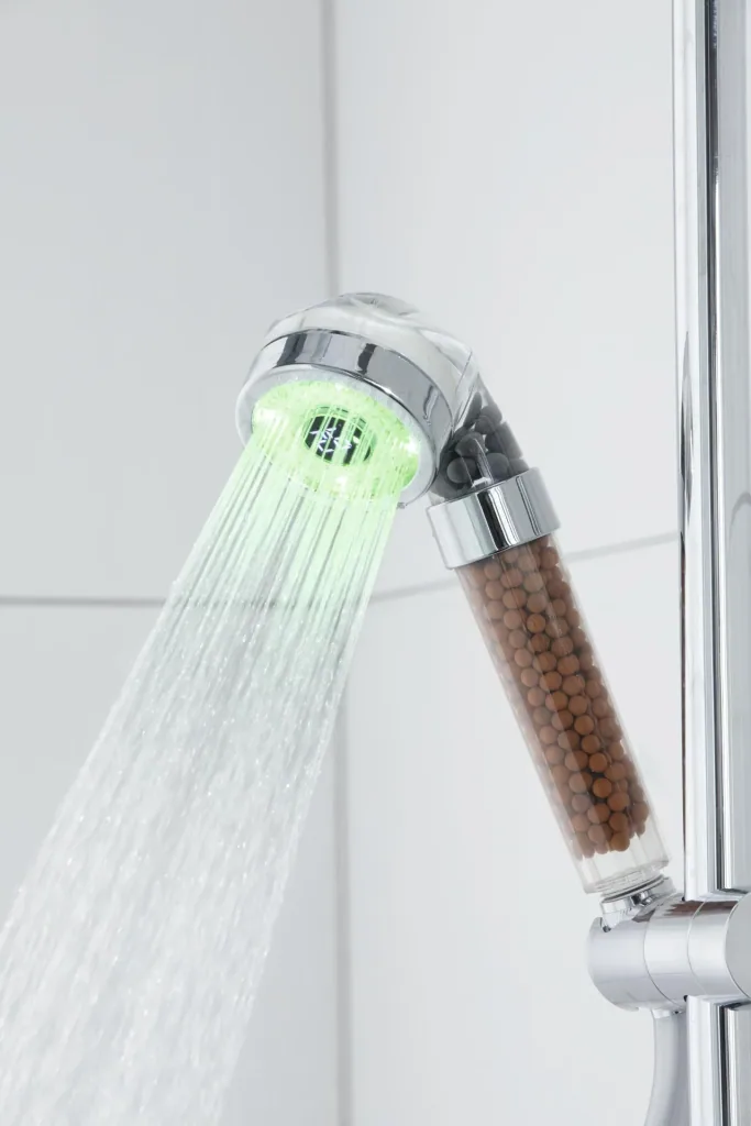 Duschkopf mit LED-Farbwechsel und Temperaturanzeige 6 cm