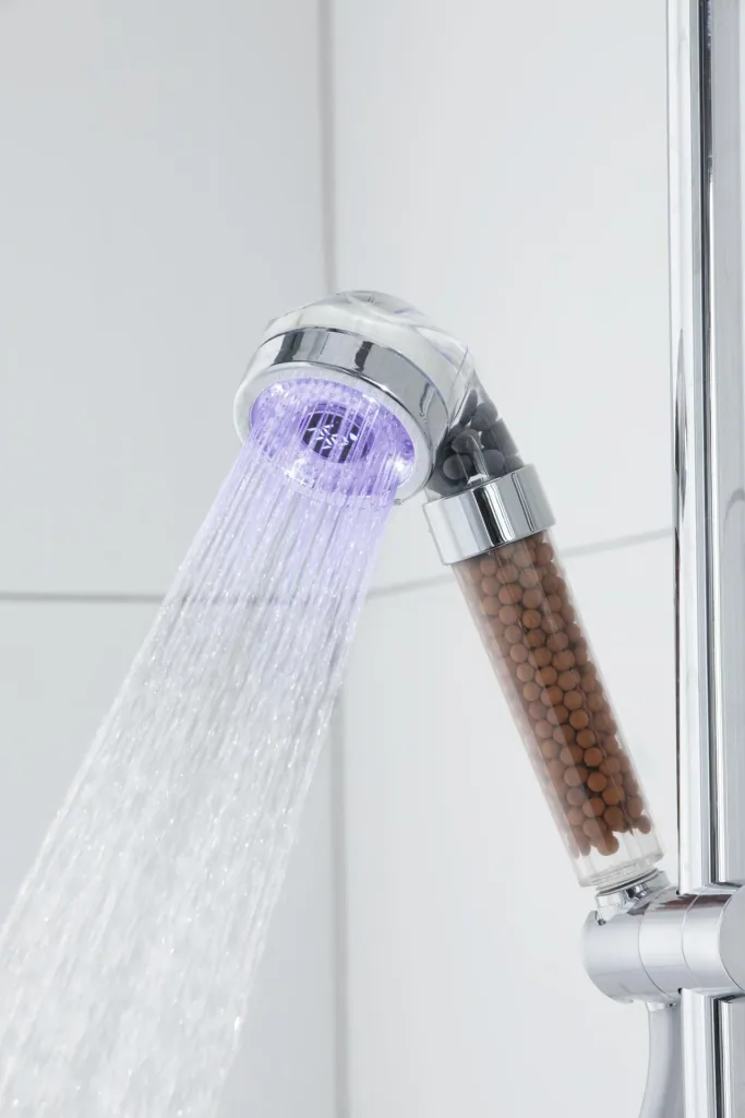 Duschkopf mit LED-Farbwechsel und Temperaturanzeige 6 cm