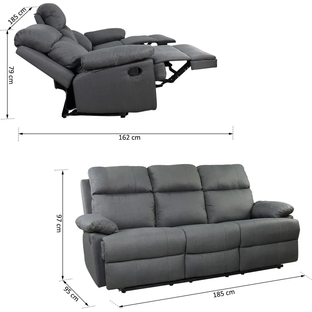 Fernsehsofa als 3-Sitzer