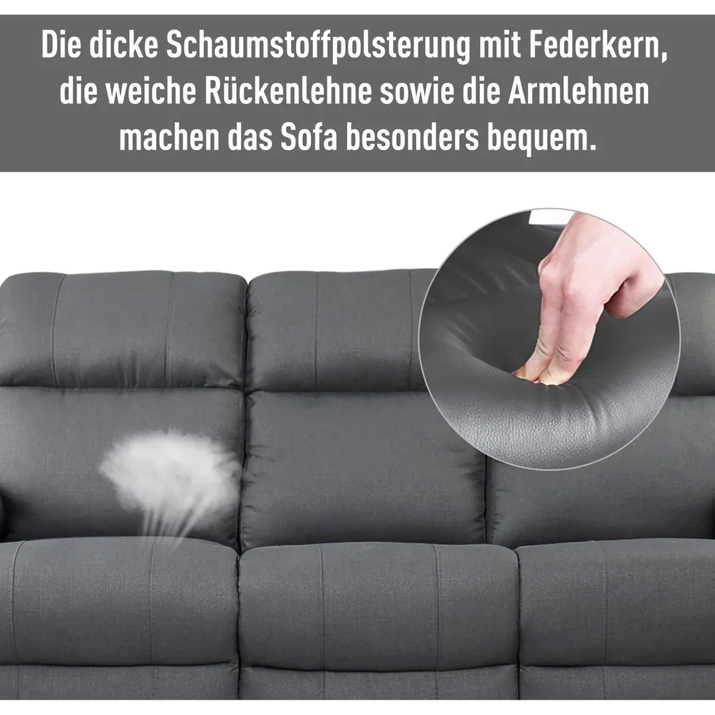Fernsehsofa als 3-Sitzer