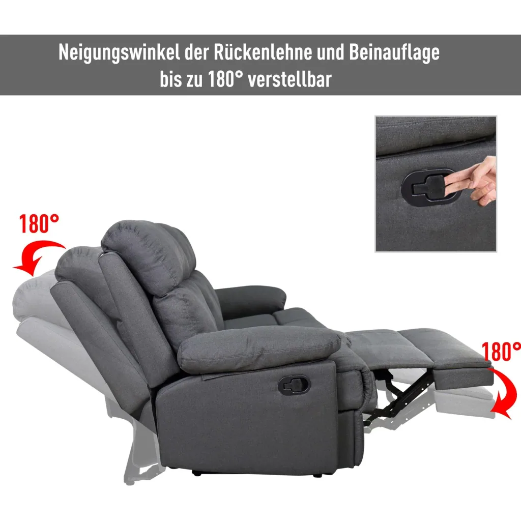 Fernsehsofa als 3-Sitzer