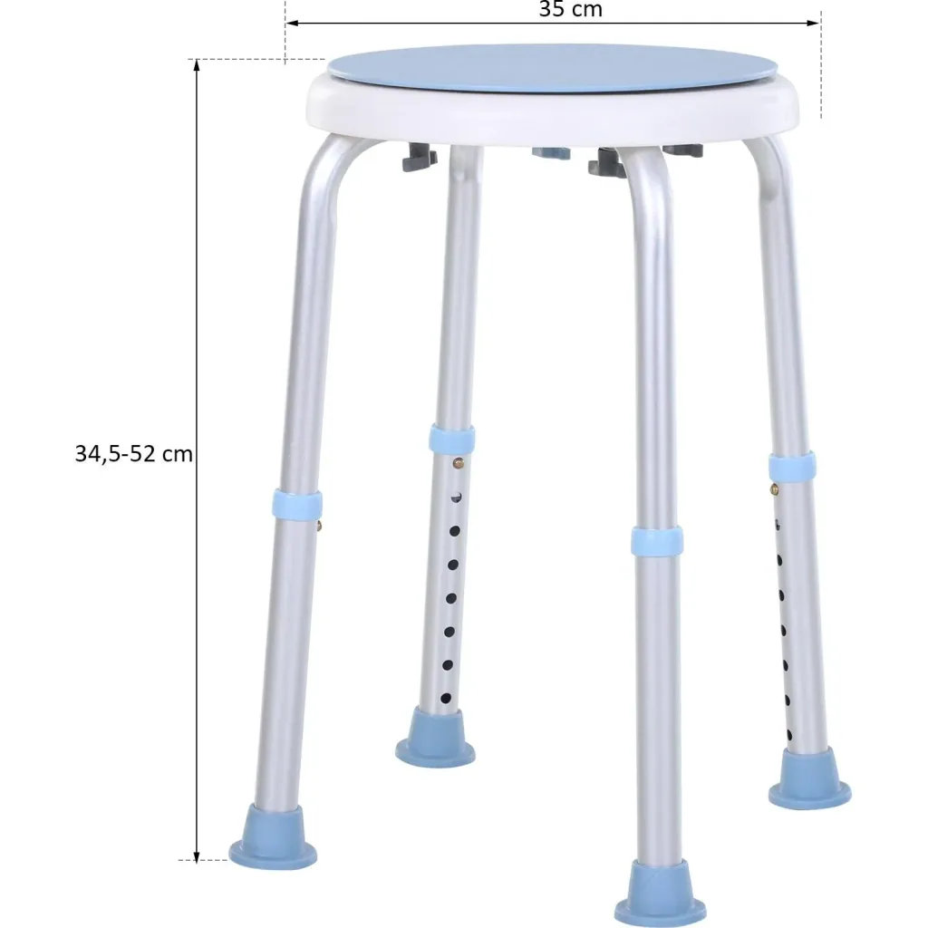 Badehocker mit drehbarem Sitz