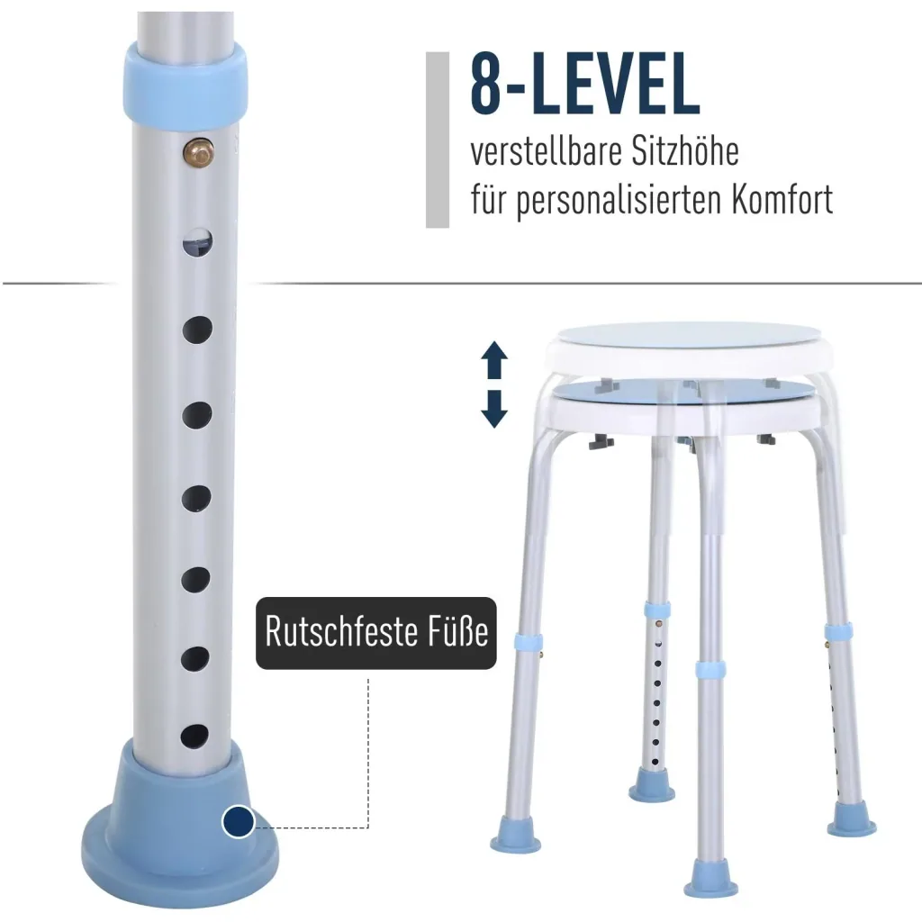 Badehocker mit drehbarem Sitz