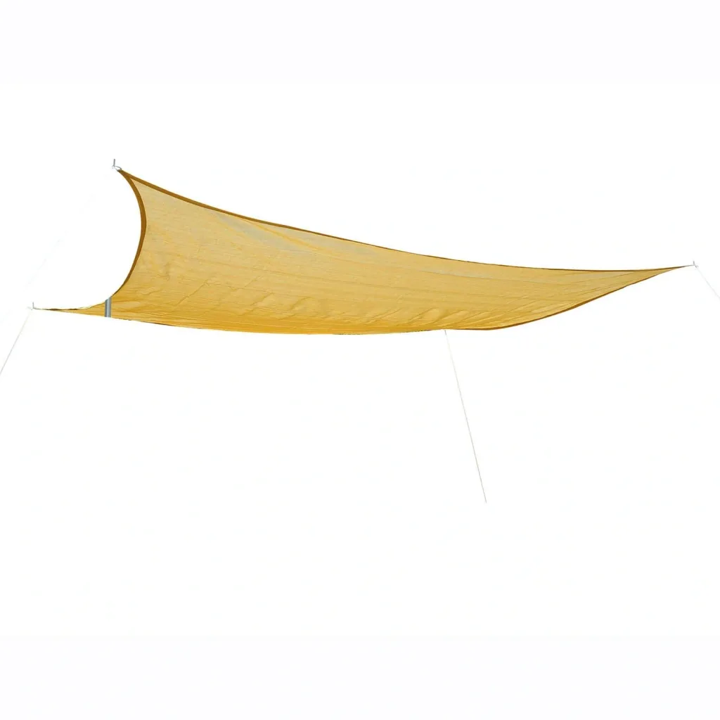 Ousunny Sonnensegel Sonnenschutz Rechteckig HDPE (Beige, 3x4m)