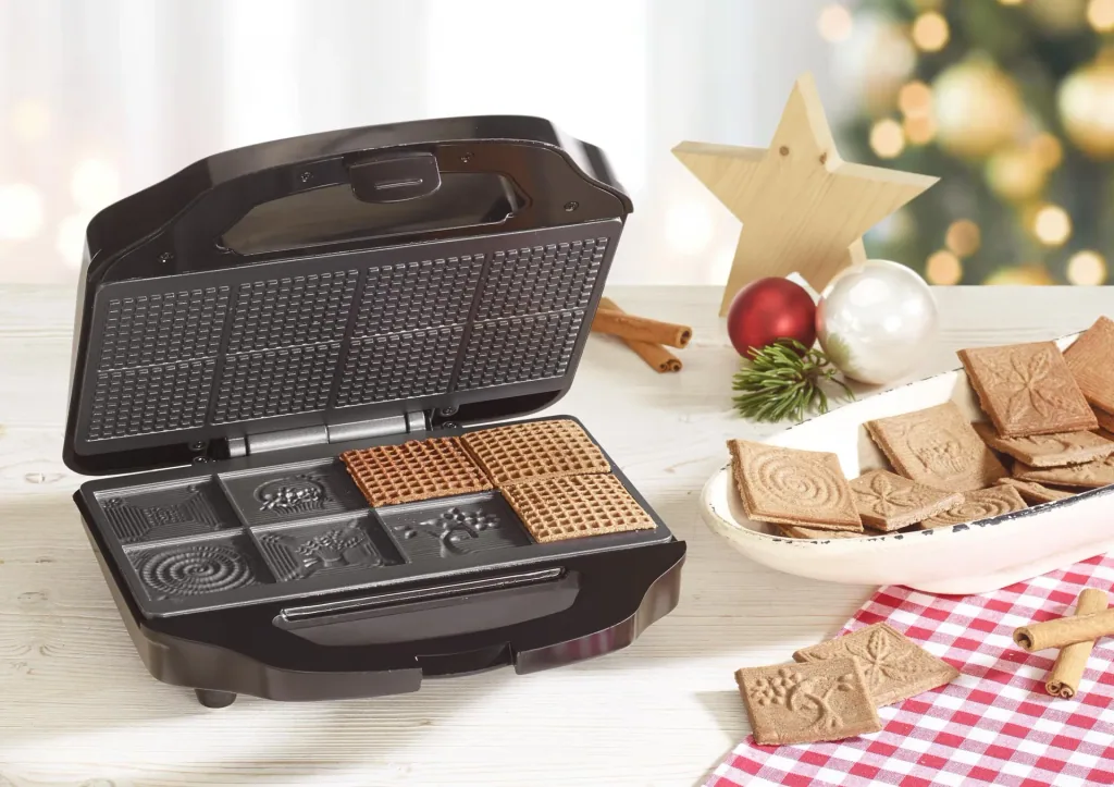 Zimt-Waffeleisen, für 8 Waffeln, 700 Watt
