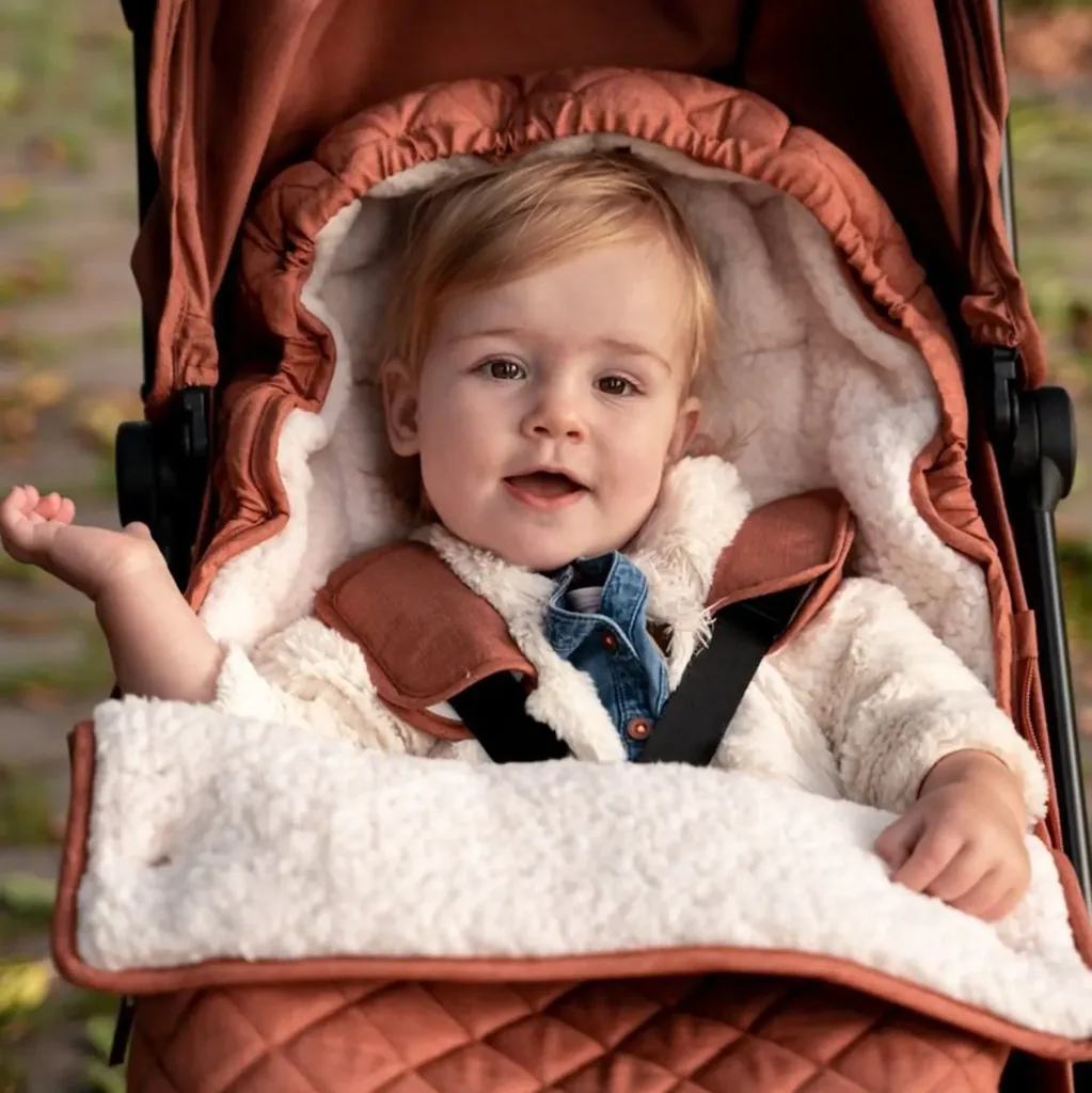 Little Dutch Fußsack, Winterfußsack, Babyfußsack - fur Kinderwagen, Rust