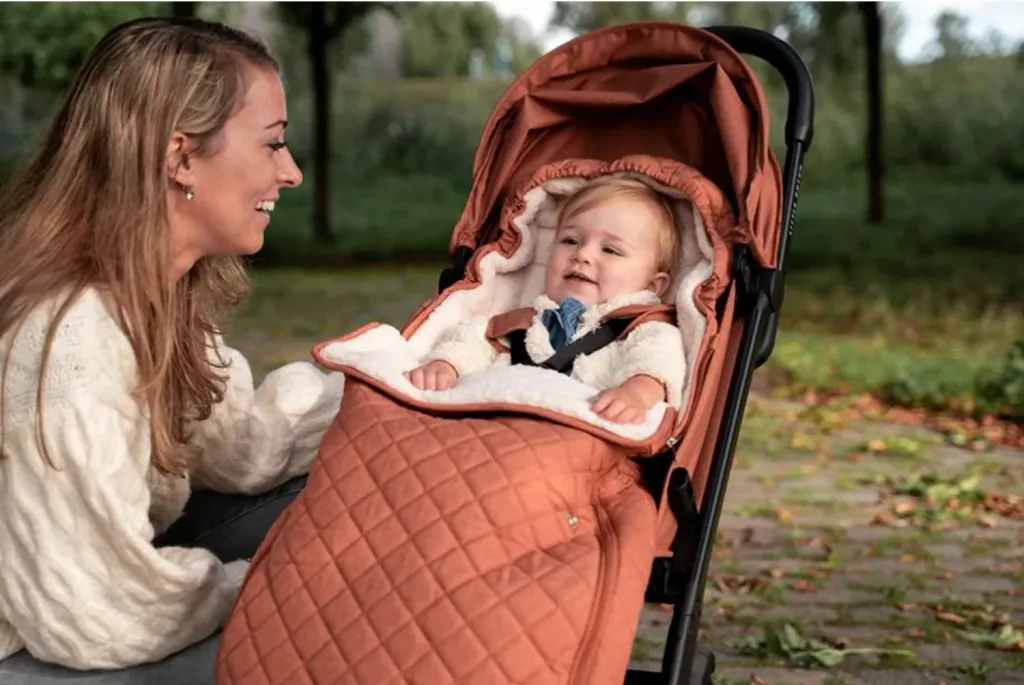 Little Dutch Fußsack, Winterfußsack, Babyfußsack - fur Kinderwagen, Rust