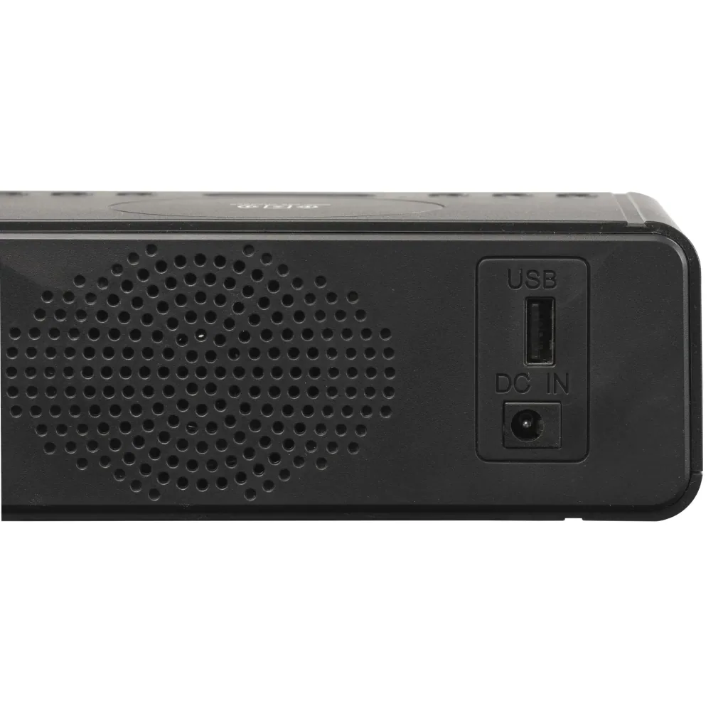 Funk Radiowecker mit QI-Ladefunktion und USB Anschluss