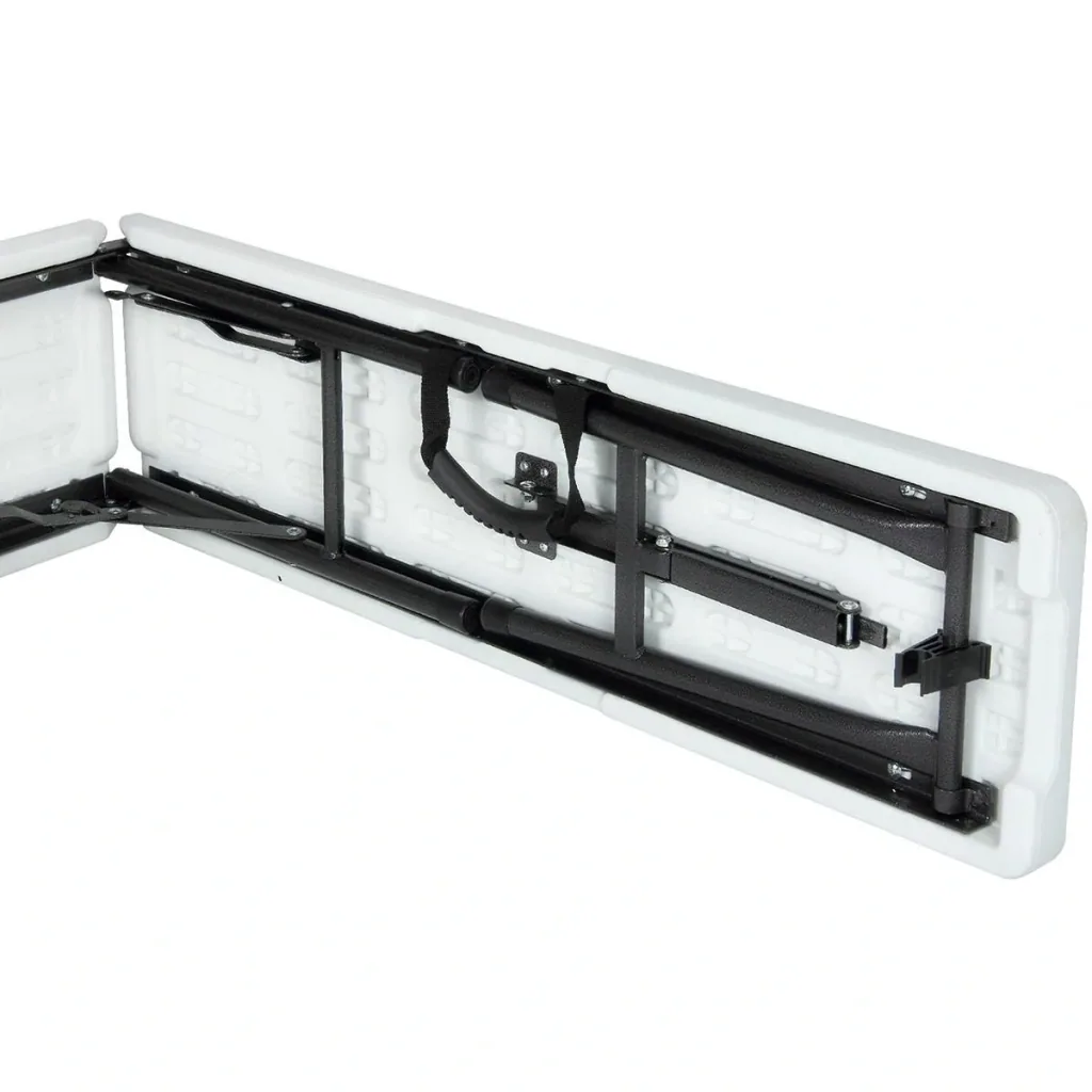 Bierbank-Set weiß 180 cm 2x