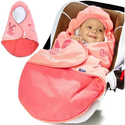 Fußsack - Baby-Fußsack - rosa - 90 X 75Cm