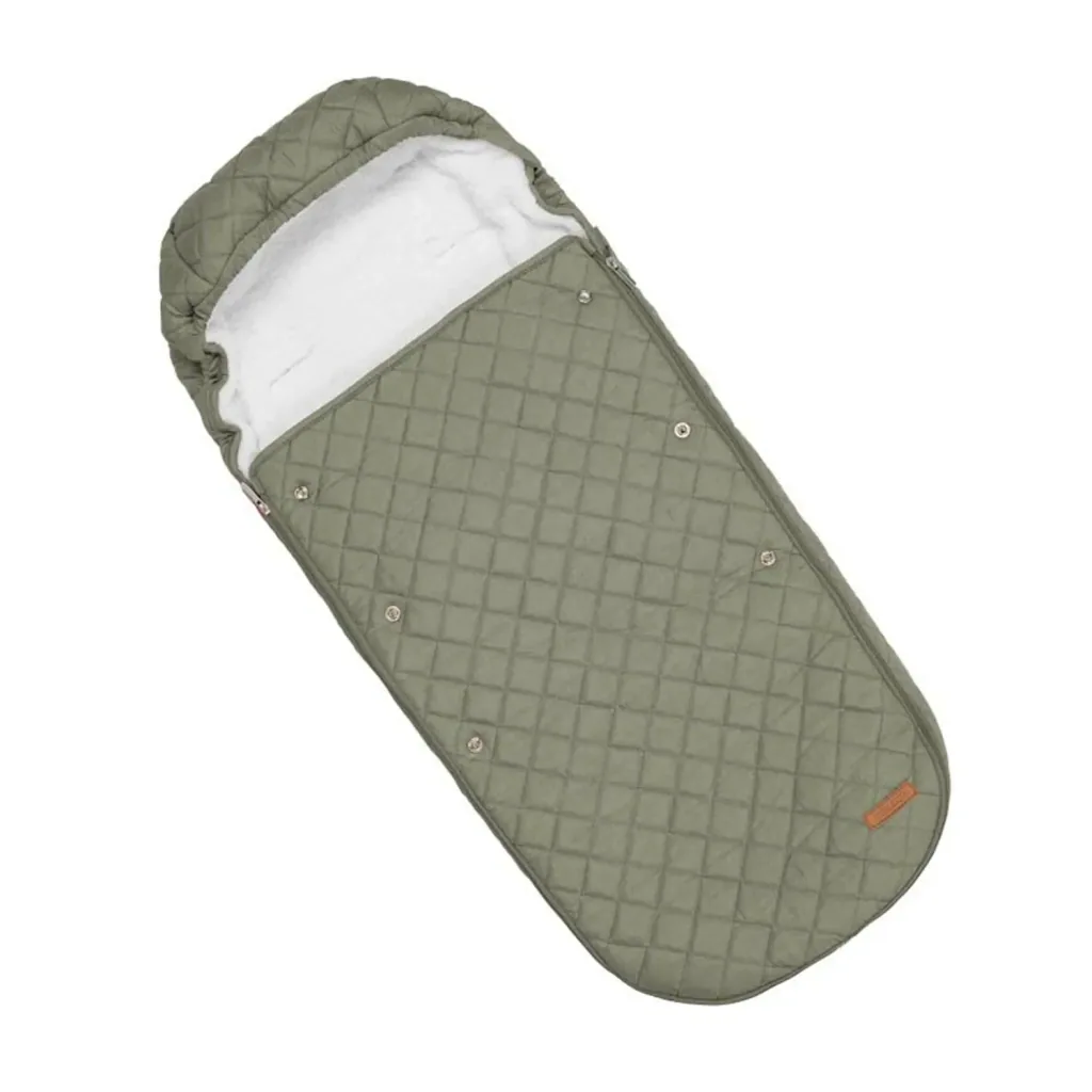 Little Dutch Fußsack, Winterfußsack, Babyfußsack - fur Kinderwagen, Olive Grün