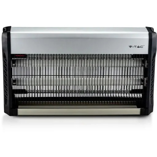 VT-3230 Insektenlampe - 2"15W - 100m Reichweite - UV-Licht - Grau