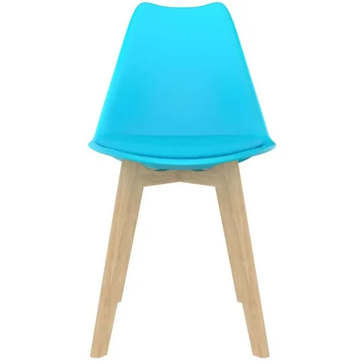 Esstischstühle 2tlg. Kunststoff blau