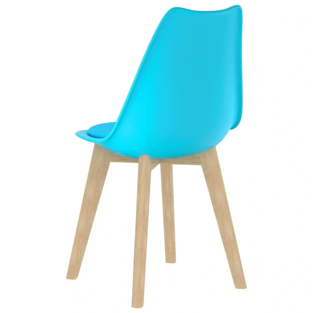 Esstischstühle 2tlg. Kunststoff blau
