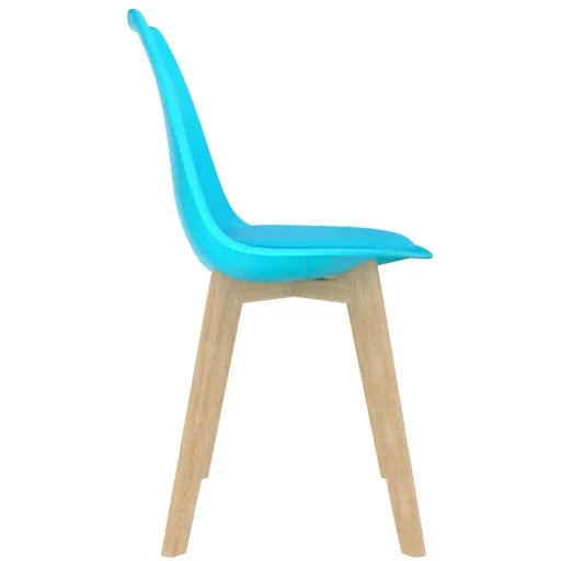 Esstischstühle 2tlg. Kunststoff blau