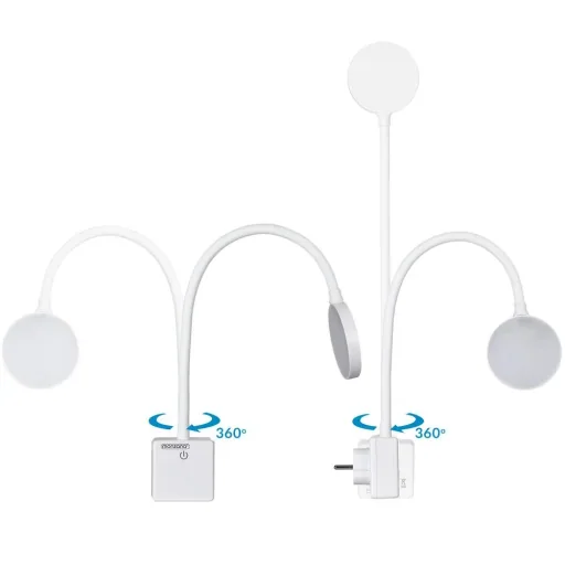 LED-Wandleuchte Iys White mit Fernbedienung
