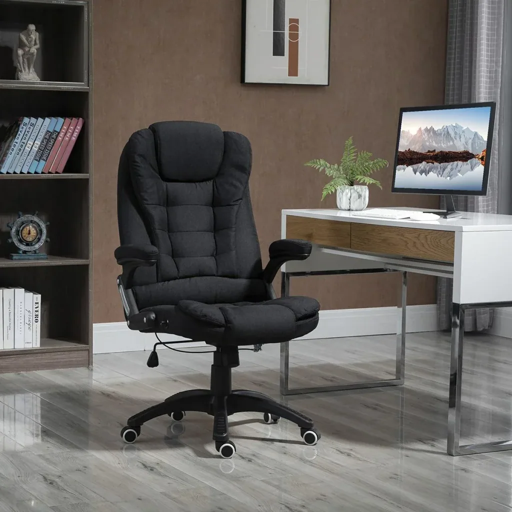 Bürostuhl Computerstuhl entspanntes Hinlegen höhenverstellbarer Schreibtischstuhl ergonomisch 360° Schaumstoff PP-Kunst