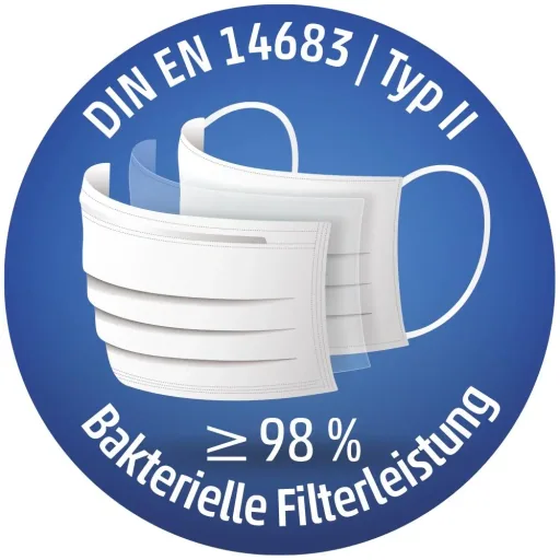 Mundschutz 3-lagig, 10-er Pack, Blau