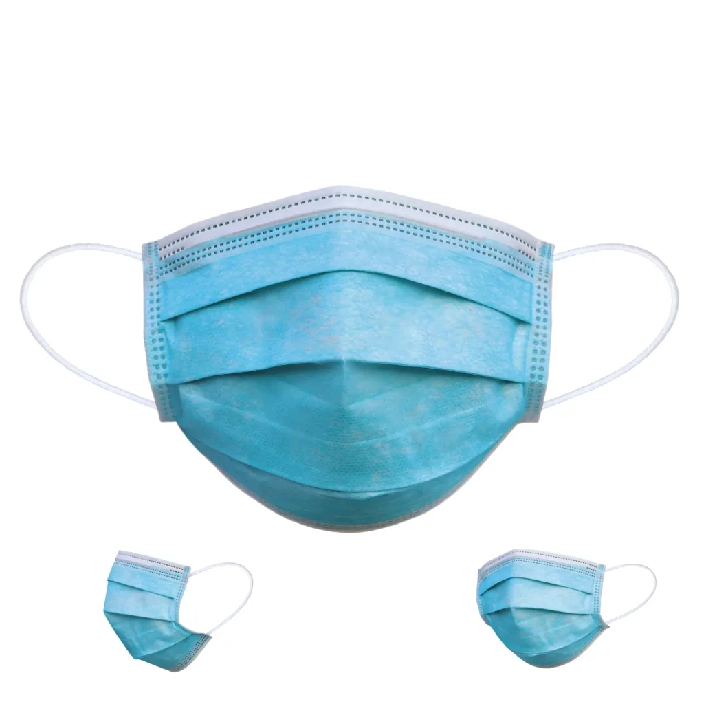 Mundschutz 3-lagig, 10-er Pack, Blau