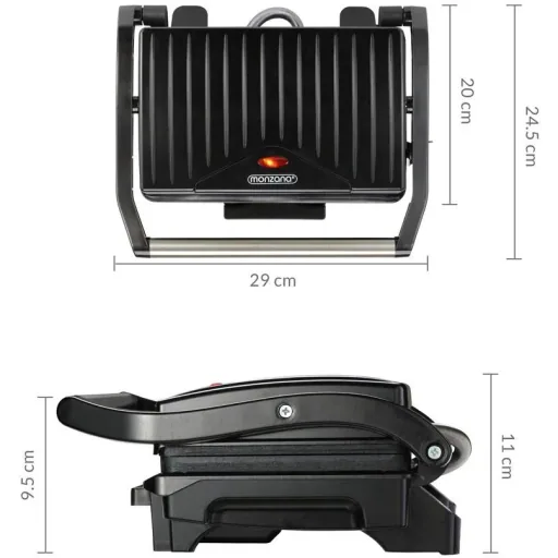 Kontaktgrill schwarz 1500W