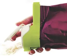 Tütenclip mit Ausschütt-Öffnung, Beutelverschlüsse mit Deckel, 2er-Set