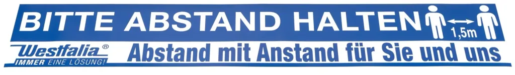 Boden- und Wandaufkleber "Abstand halten"