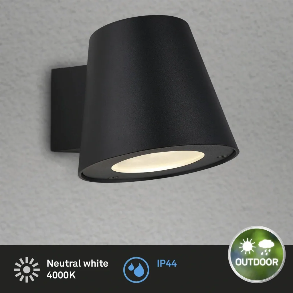 LED Außenleuchte, 1-flammig, IP44, GU10 Fassung , inklusive LED Leuchtmittel 4,9W 460 lm "