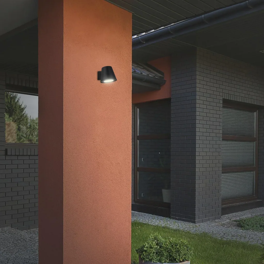 LED Außenleuchte, 1-flammig, IP44, GU10 Fassung , inklusive LED Leuchtmittel 4,9W 460 lm "