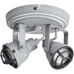 Deckenleuchte Bente 2-lichts industriell beton gris inkl. 2 x 4W LED Ø 16,5 cm