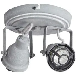 Deckenleuchte Bente 2-lichts industriell beton gris inkl. 2 x 4W LED Ø 16,5 cm