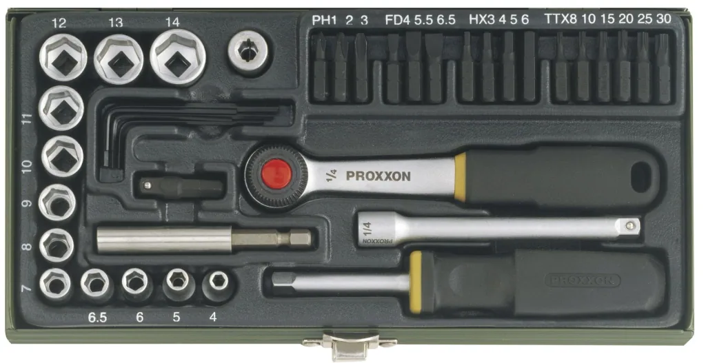 Schraubersatz 1/4" (39-teilig)