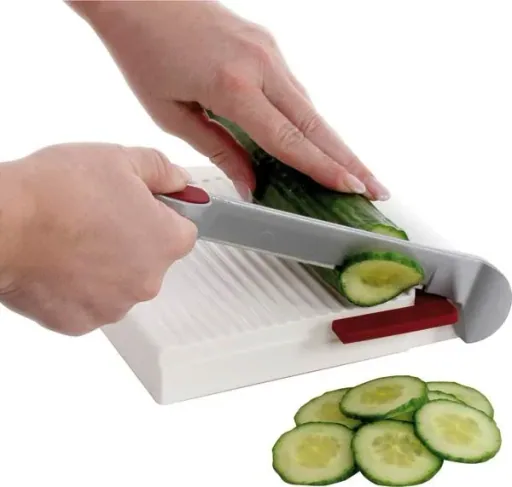 Käse-Schneider „Fromarex“, Weiß/ Rot