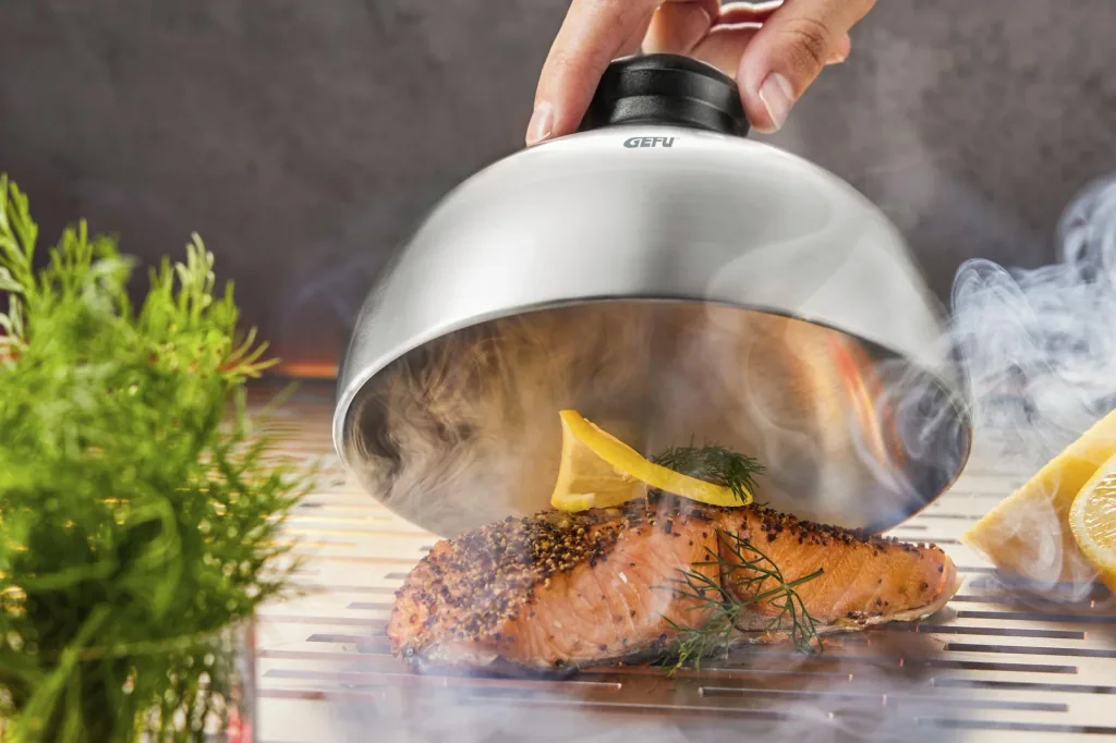 Burger- und Schmelzglocke "BBQ", Edelstahl