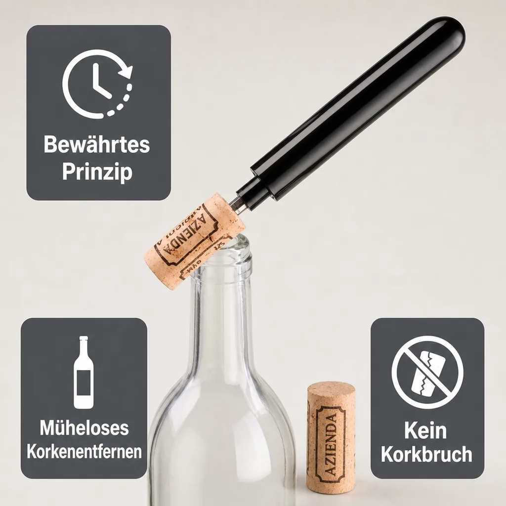 Corklift mit Handpumpe