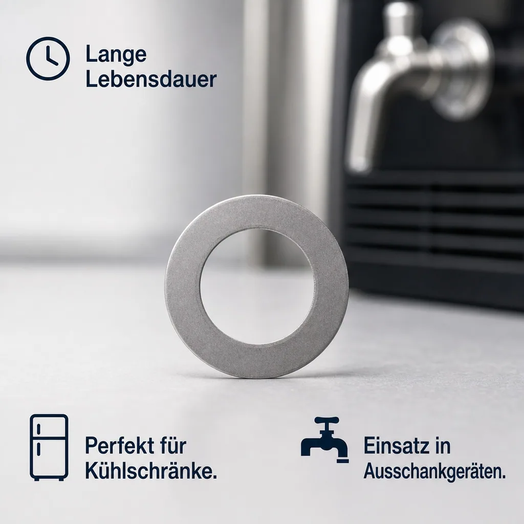 Edelstahl Unterlegscheibe für Zapfhähne, 5/8 - Perfekt für Zapfanlagen & Getränkearmaturen