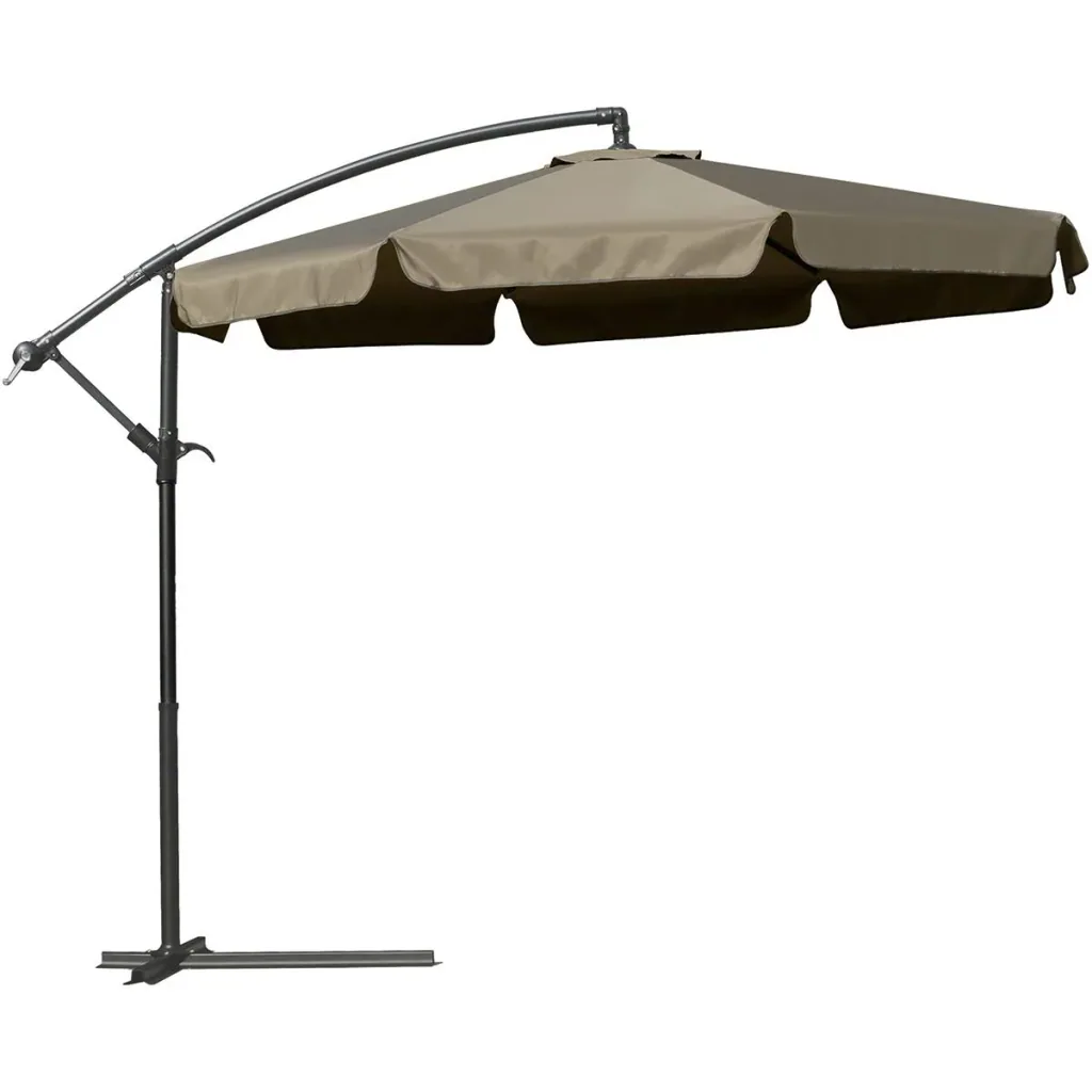 Sonnenschirm mit Handkurbel Ø2,65 x 2,65H m Kaffee