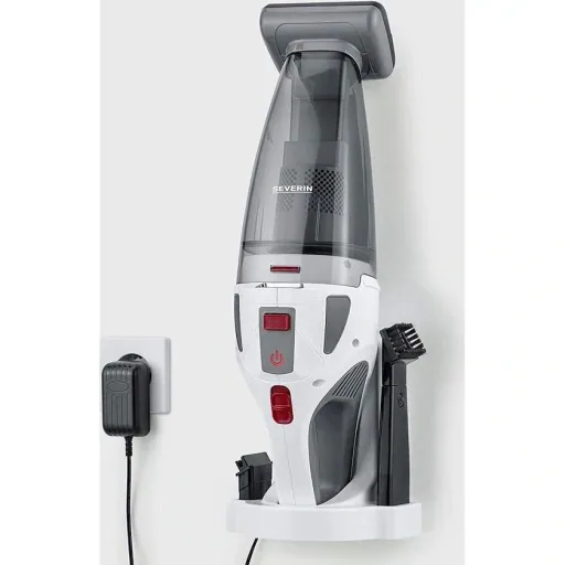 Staubbuster/ Staubsauger - geeignet für Tierhaare - Wet&Dry-Funktion -120W - Weiß/Grau