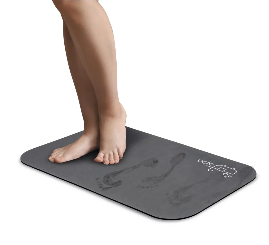 Superabsorbierende Badematte Spa, 40 x 60 cm dunkelgrau
