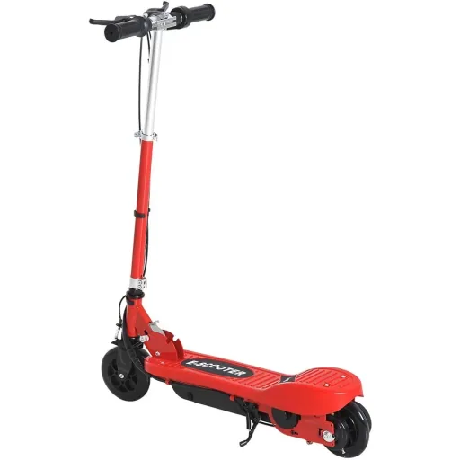 Elektroroller E-Scooter Cityroller klappbar Jugend Roller 12 km/h Kinder Metall Rot L74"W36"H73-91cm