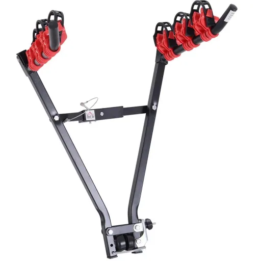 Fahrradheckträger für 3 Fahrräder Anhängerkupplungsträger Fahrradträger faltbar V-Form Metall + Kunststoff