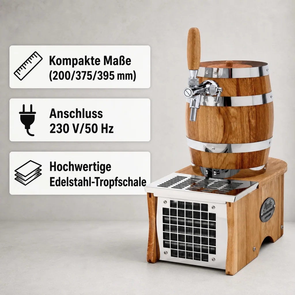 Zapfanlage, Bierkühler, Durchlaufkühler Bier, Bierzapfanlage, Trockenkühlgerät, Soudek 20 - 1-leitig, 20 l/Std , Green Line