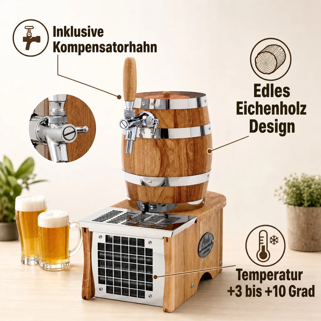 Zapfanlage, Bierkühler, Durchlaufkühler Bier, Bierzapfanlage, Trockenkühlgerät, Soudek 20 - 1-leitig, 20 l/Std , Green Line