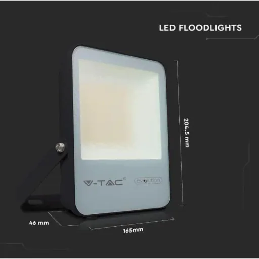 VT-30185 LED-Flutlicht - 30 W - 4720 Lm - 4000K - schwarz - Extra effizient