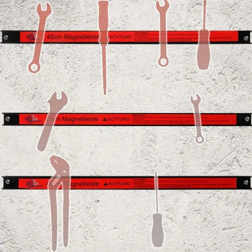 Magnetstreifen 3er-Set - 45cm inkl. Befestigungsmaterial