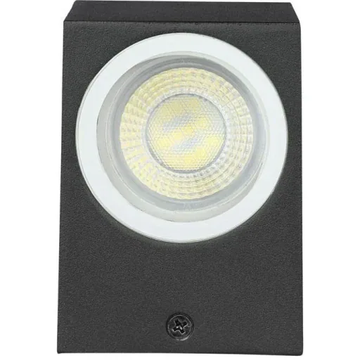 VT-7652SQ Außenwandleuchte Up/Down - GU10 - Schwarz - IP44